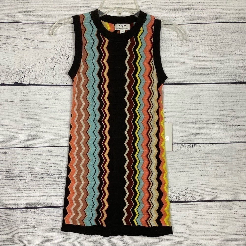 MISSONI For Target Zig Zag Sleeveless Dress Size M